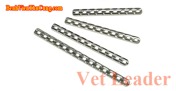 Nẹp xương thú y Inox 2.4mm 12 lổ - Veterinary Orthopedy DCP locking plate Vet Leader
