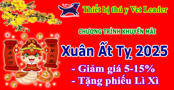 Chương trình khuyến mãi thiết bị phẫu thuật thú y Vet Leader mừng Xuân Ất Tỵ 2025