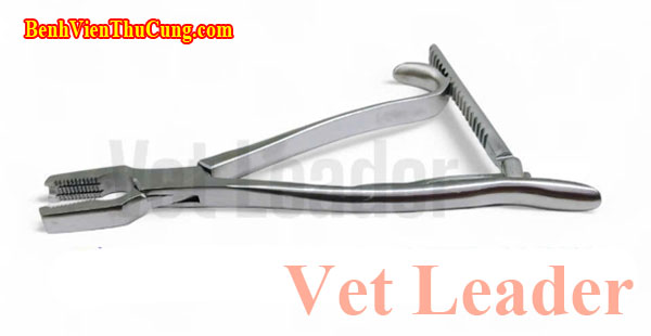 Thiết bị y tế phẫu thuật thú y : Kềm giữ xương Kern - Veterinary orthopedic holding bone scissors Vet Leader KXKE