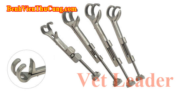 Thiết bị y tế phẫu thuật thú y : Kẹp giữ xương 3 ngàm - Veterinary orthopedic Lowman bone holding clamp Vet Leader KX315